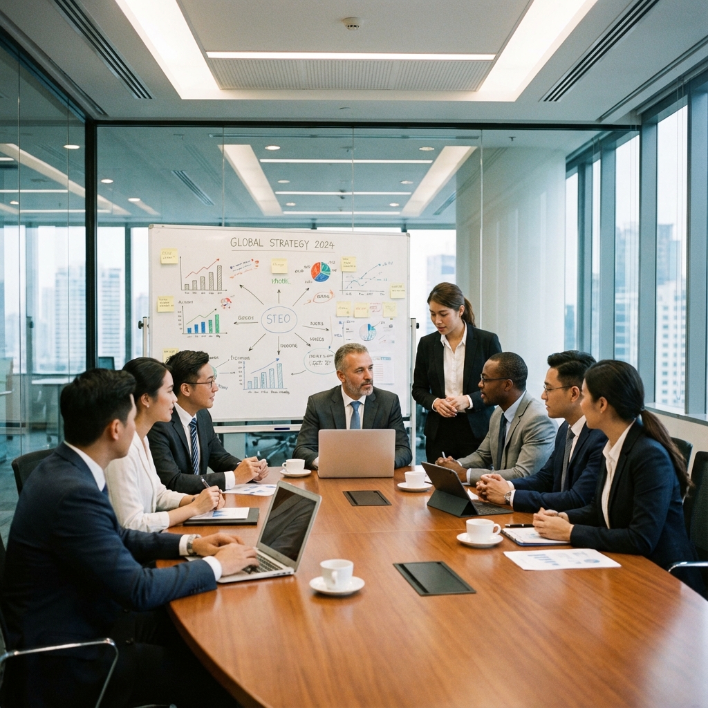 Business meeting in conference room